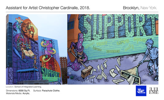 NYC Murals Art Project for Artist Christopher Cardinalle
